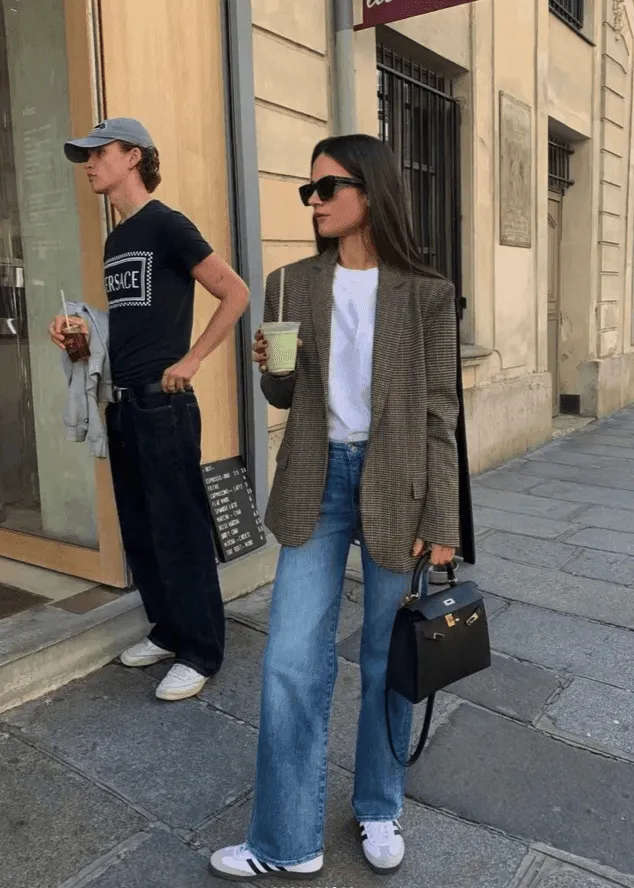 Timeless tweed with denim