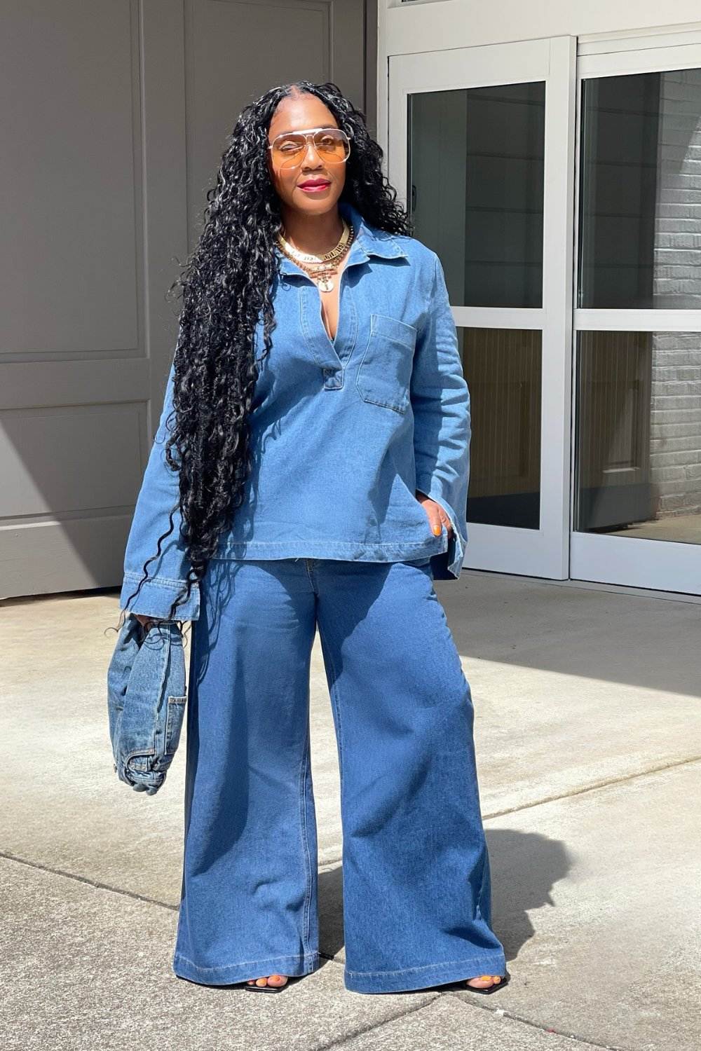 Double denim with modern twist