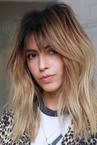 Wispy Bangs inspiration look 1